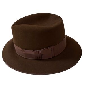 Cavanagh Felt Fedora in Mink Brown - size 7 1/8
